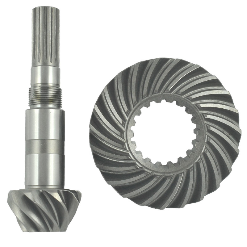Коронна передача 18T / 23T / 108 мм + вал-шестерня 9T / 14T / 158 мм / Kubota GL23 / L2800 / L2808