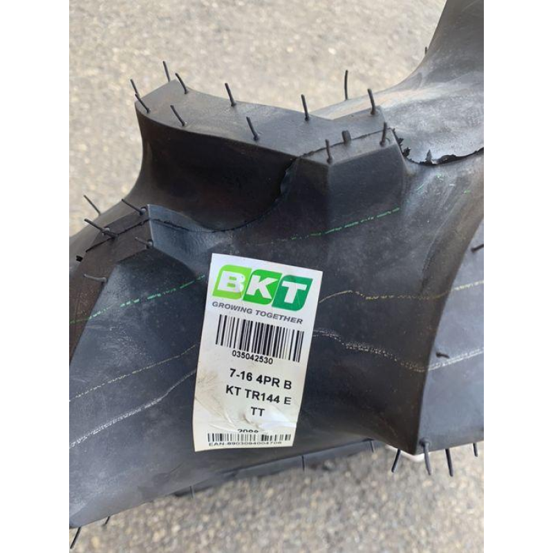 Шина тракторна BKT 7-16 TR144 4PR Шина тракторна BKT 7-16 TR144 4PR