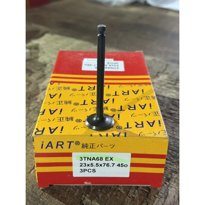 Клапан випускний Yanmar 3TNA68 EX - 23x5.5x76.7-45* Клапан випускний Yanmar 3TNA68 EX - 23x5.5x76.7-45*