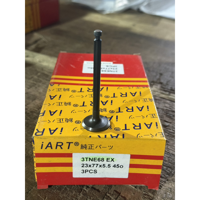 Клапан випускний Yanmar 3TNE68 EX - 23x5.5x77 - 45* Клапан випускний Yanmar 3TNE68 EX - 23x5.5x77 - 45*