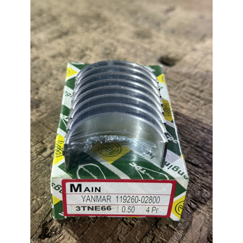 Вкладиші корінні Yanmar 3TNE66 - 0.50 - ремонтні