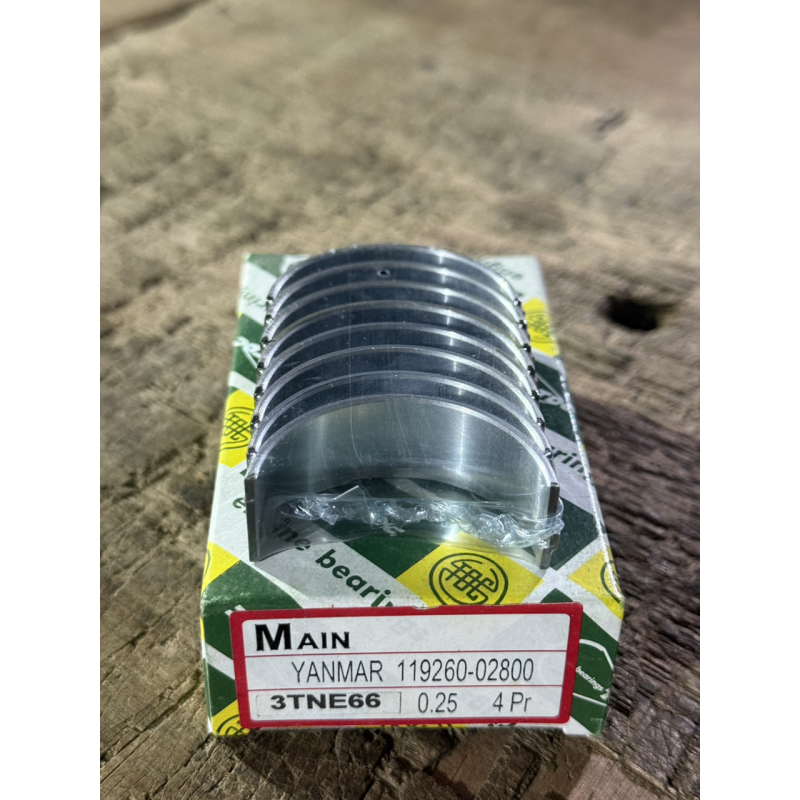 Вкладиші корінні Yanmar 3TNE66 - 0.25 - ремонтні