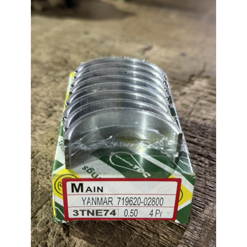 Вкладиші корінні Yanmar 3TNE74 - 3TNE72 - 3TNA72 - 0.50 - ремонтні