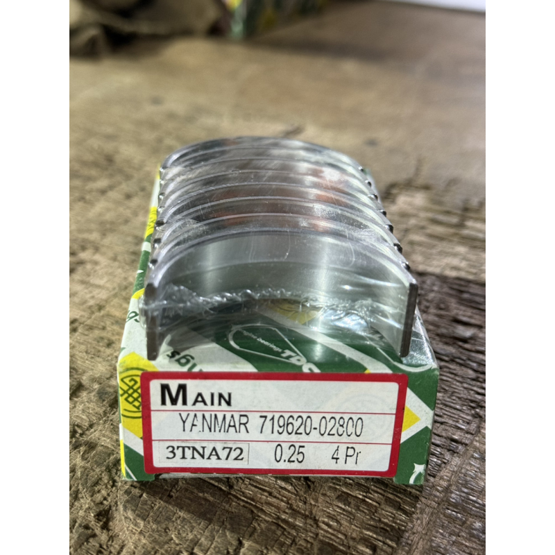 Вкладиші корінні Yanmar 3TNA72 - 0.25 - ремонтні Вкладиші корінні Yanmar 3TNA72 - 0.25 - ремонтні