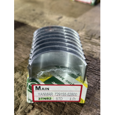 Вкладиші корінні Yanmar 3TN82 - STD - 729150-02800