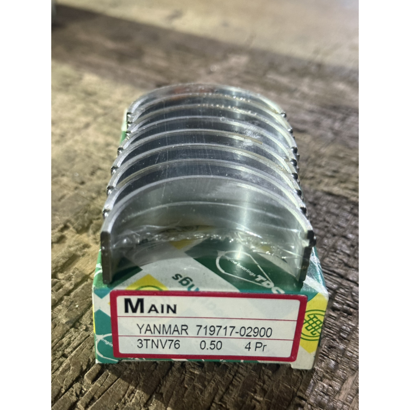 Вкладиші корінні Yanmar 3TNV76, 3TNV70 - 0.50 - ремонтні