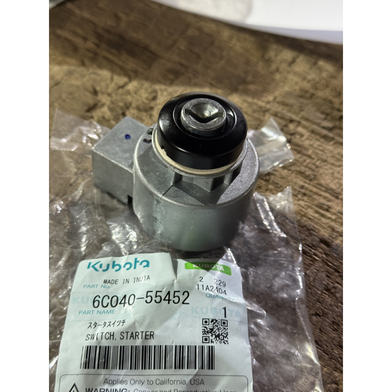 Замок запалювання Kubota - 6C040-55452 - оригінал Замок запалювання Kubota - 6C040-55452 - оригінал