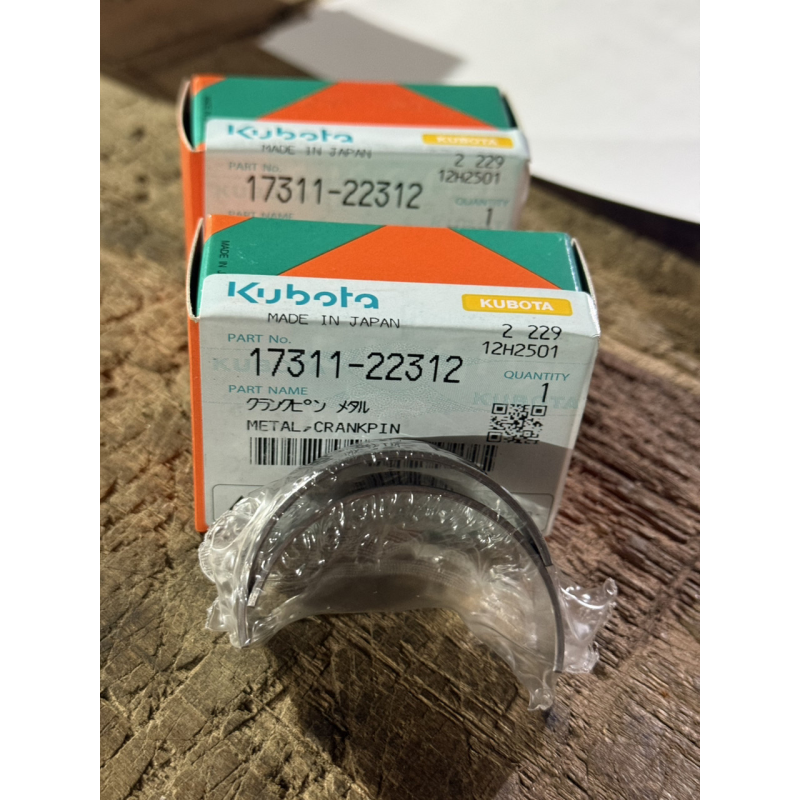 Вкладиші шатунні STD Kubota D1503, D1703, D1463 - оригінал - 17311-22312 Вкладиші шатунні STD Kubota D1503, D1703, D1463 - оригінал - 17311-22312