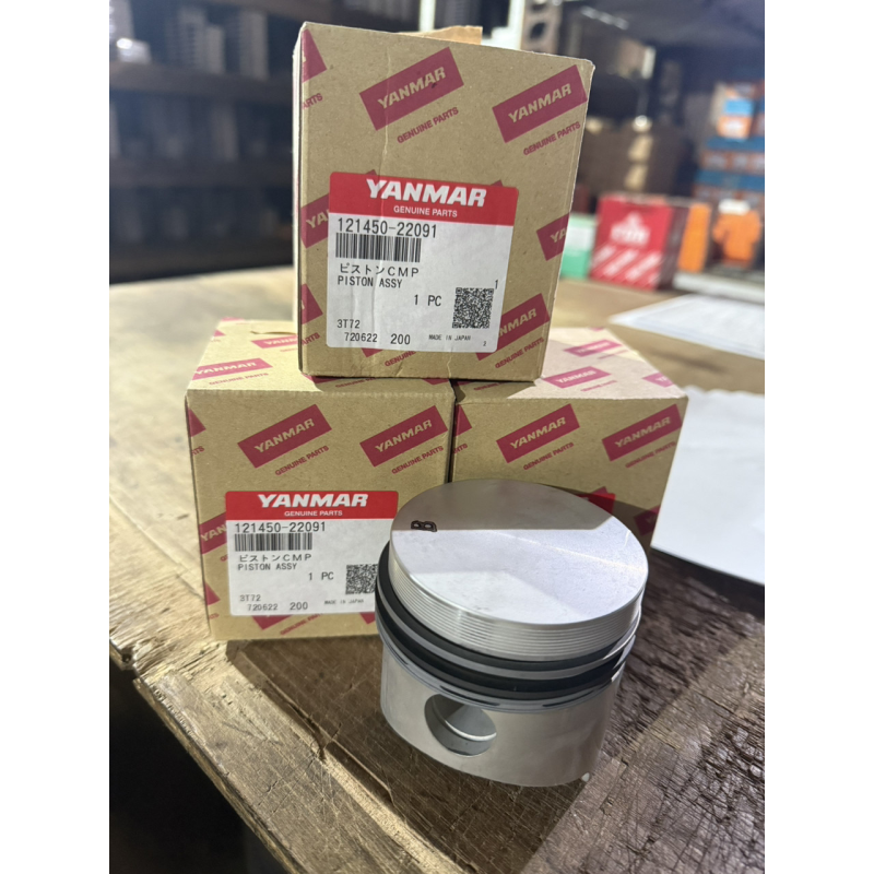 Поршень Yanmar 3T72 - YM1401, YM1510, YM1502, F15 - оригінал - 121450-22091 Поршень Yanmar 3T72 - YM1401, YM1510, YM1502, F15 - оригінал - 121450-22091