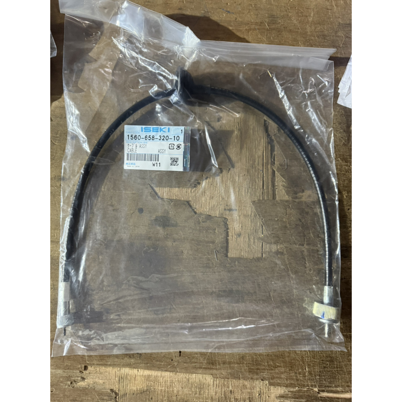 Трос тахометра Iseki - 65см - ТА262, ТА267 - оригінал - 1560-658-320-10