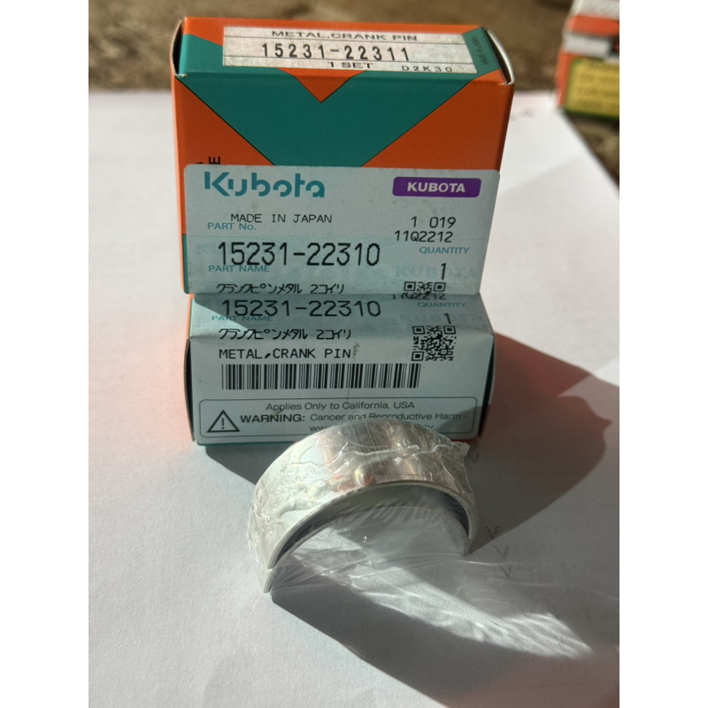 Вкладыш шатунные Kubota B6000 - оригинал - 15231-22310 Вкладыш шатунные Kubota B6000 - оригинал - 15231-22310
