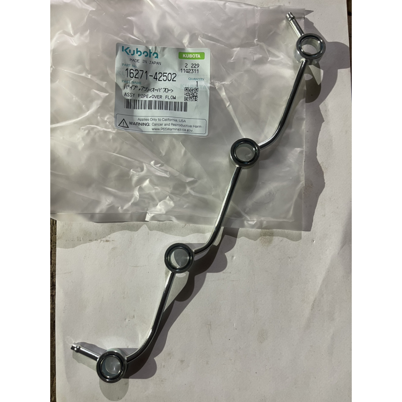 Трубка обратки форсунок Kubota V1305 - 16271-42502