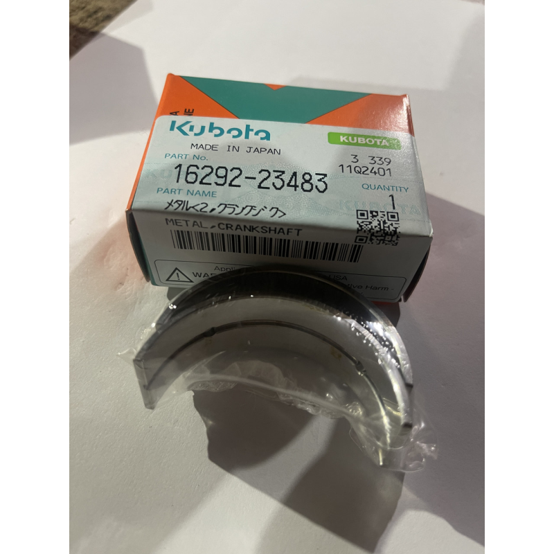 Вкладиш корінний малий Kubota D905 - 16292-23483 Вкладиш корінний малий Kubota D905 - 16292-23483