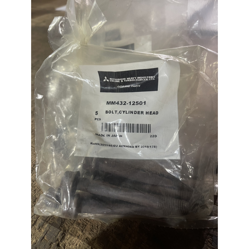 Болт ГБЦ Mitsubishi L3E - MM432-12501 - оригінал Болт ГБЦ Mitsubishi L3E - MM432-12501 - оригінал